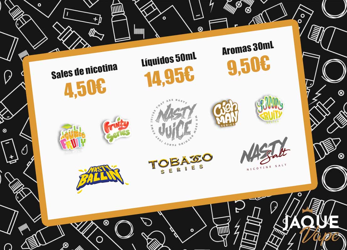 Ofertas en Nasty Juice en Jaque Vape